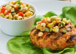 BBQ Crab Cakes with Corn Salsa
