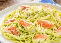 Creamy Avocado and Crab Classic Pasta