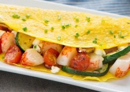 Crab-Classic-and-Roasted-Vegetables-Omelet