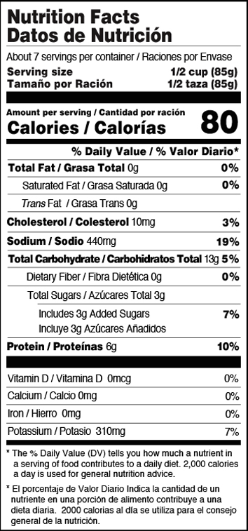 jaiba flake nutritional