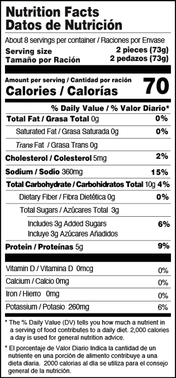 jaiba leg nutritional