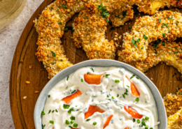 roasted-squash-rings-crab-classic-herb-dip