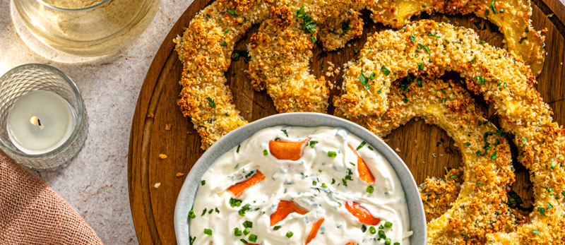 roasted-squash-rings-crab-classic-herb-dip